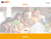 Tablet Screenshot of nsfindia.org